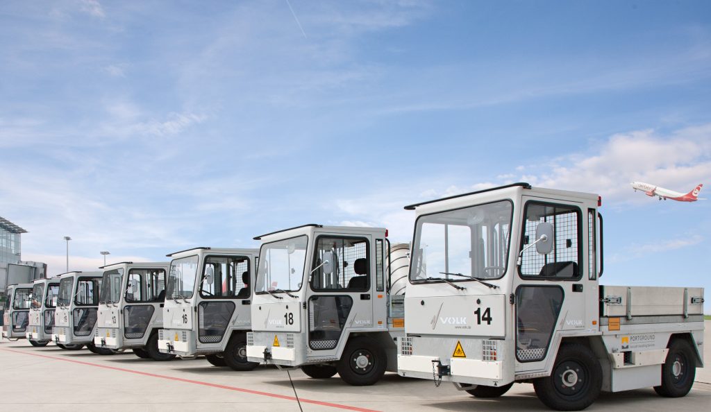 Peak time in Dresden PortGround relies on VOLK Electric Tugs VOLK
