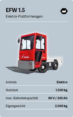 VOLK Elektro-Plattformwagen EFW 1.5