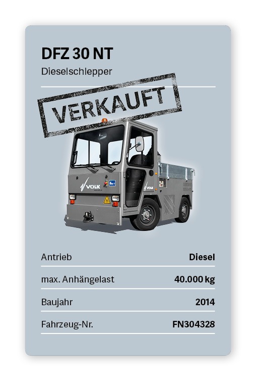 VOLK Dieselschlepper DFZ 30 NT Gebraucht