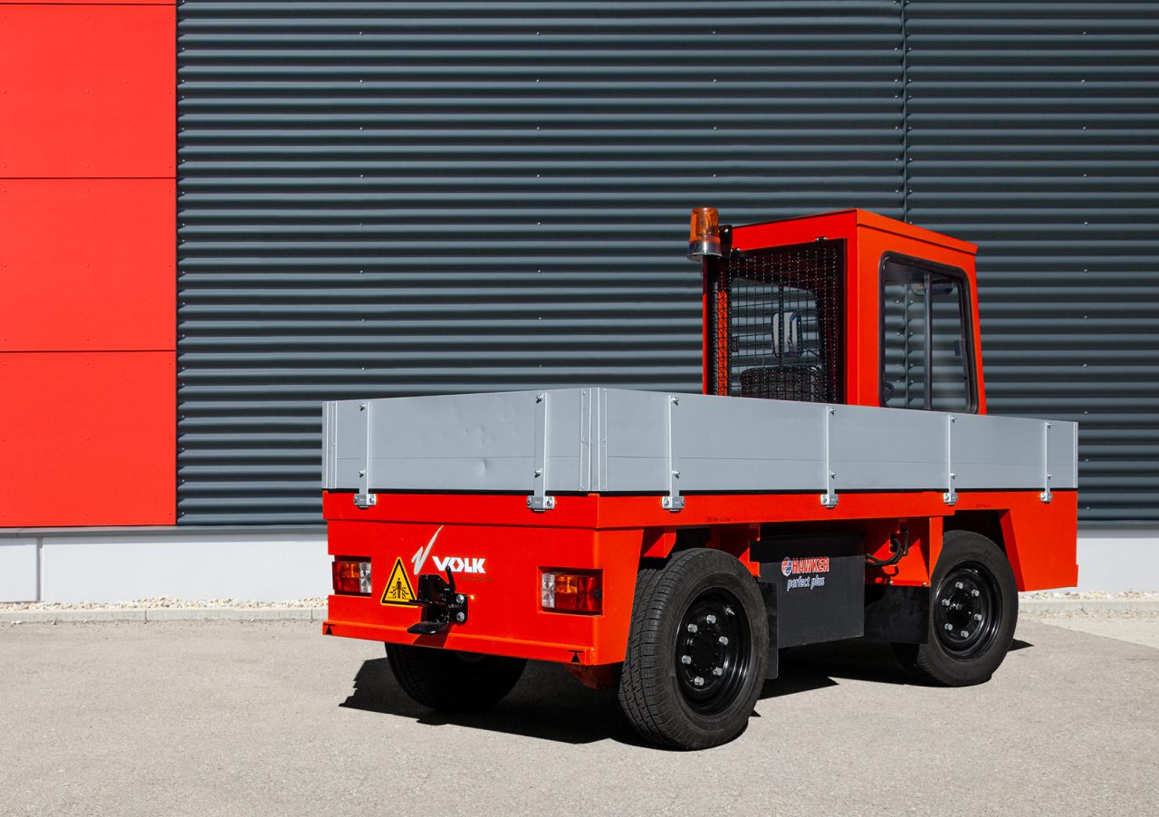 VOLK electric platform truck EFW 2 FN202732 VOLK Elektroschlepper