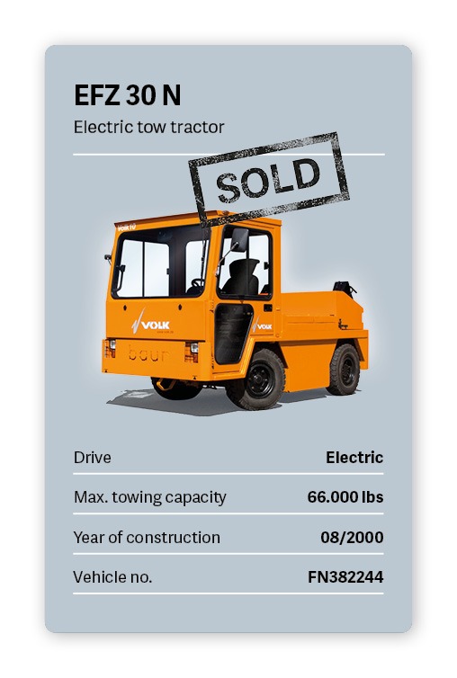 VOLK Electric tow tractor EFZ 30 N Used