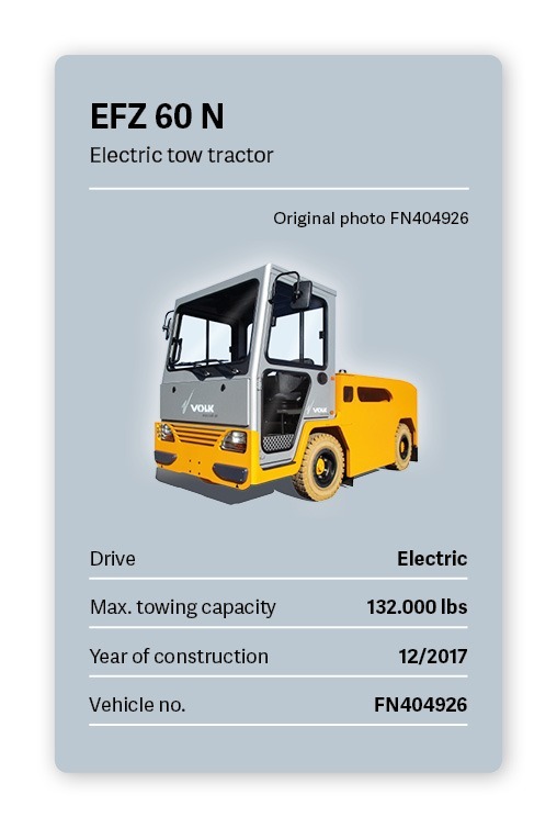 VOLK Electric Tow Tractor EFZ 60 N Used