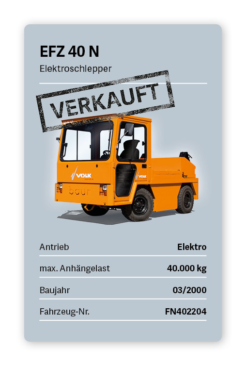 VOLK Elektroschlepper EFZ 40 N Gebraucht