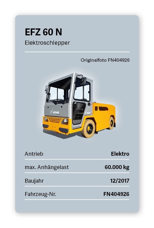 VOLK Elektroschlepper EFZ 60 N Gebraucht