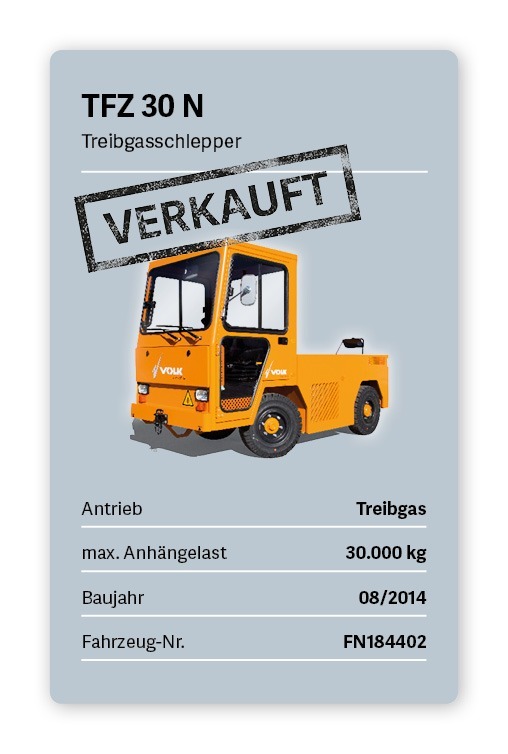 VOLK Treibgasschlepper TFZ 30 N Gebraucht