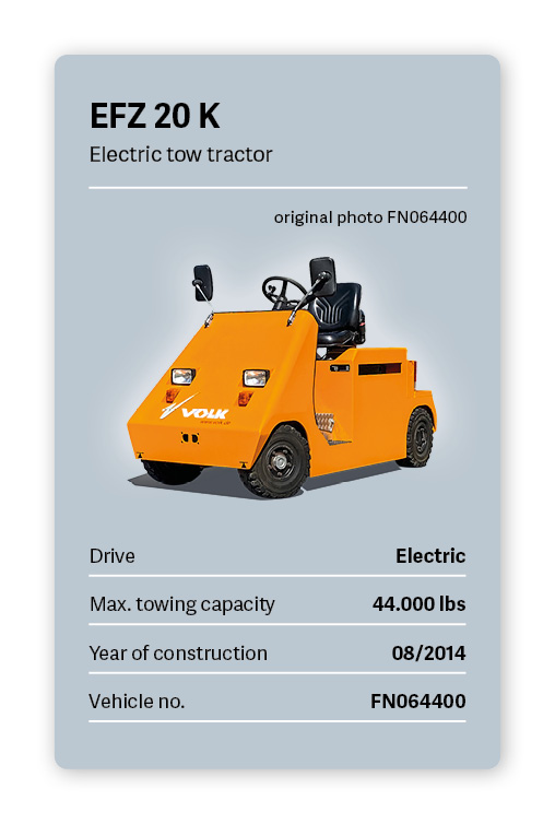 VOLK Electric tow tractor EFZ 20 K Used
