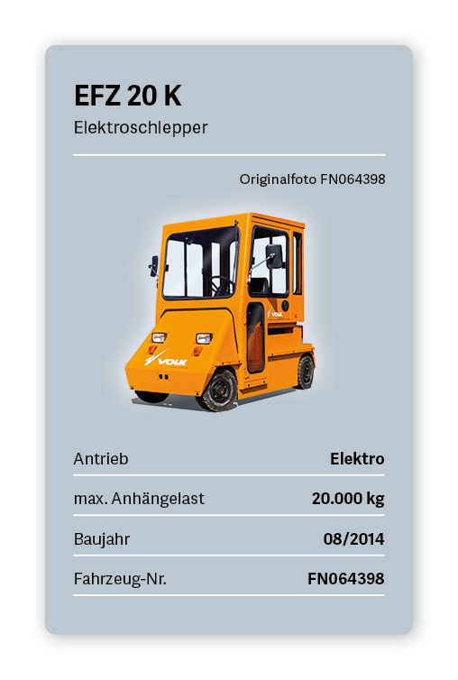VOLK Elektroschlepper EFZ 20 K Gebraucht