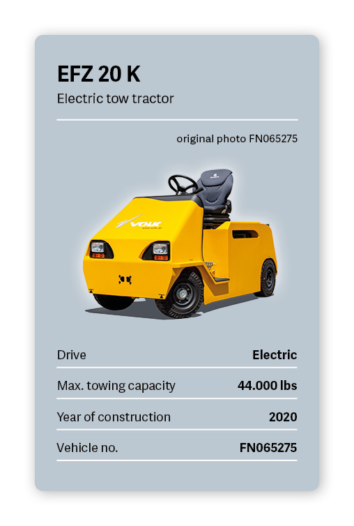 VOLK Electric Tow Tractor EFZ 20 K Used