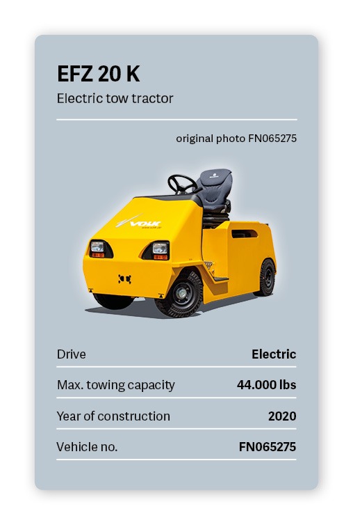 VOLK Electric Tow Tractor EFZ 20 K Used