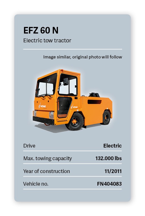 VOLK Electric tow tractor EFZ 80 N Used