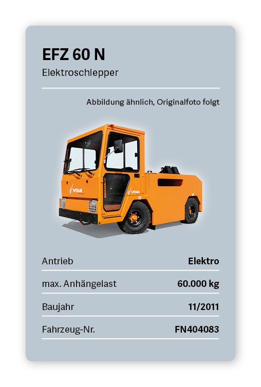 VOLK Elektroschlepper EFZ 60 N Gebraucht