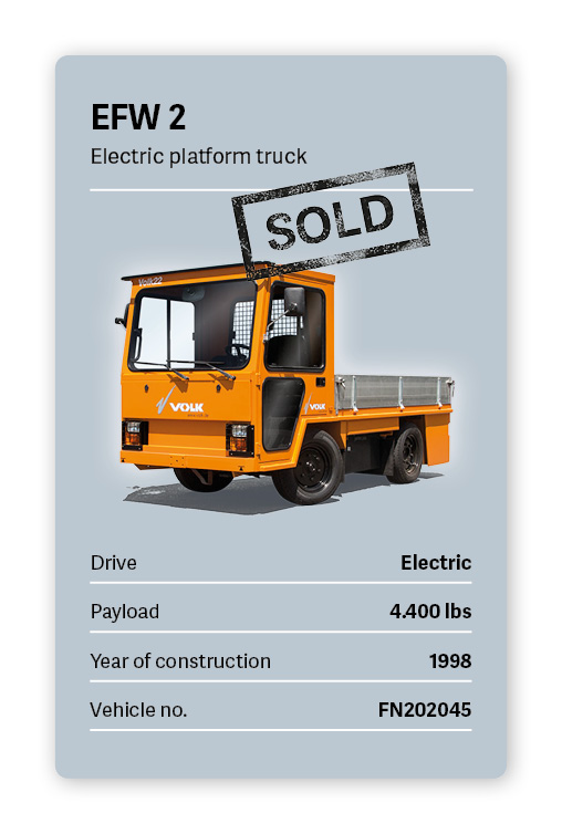 VOLK Electric Tow Tractor EFW 2 Used