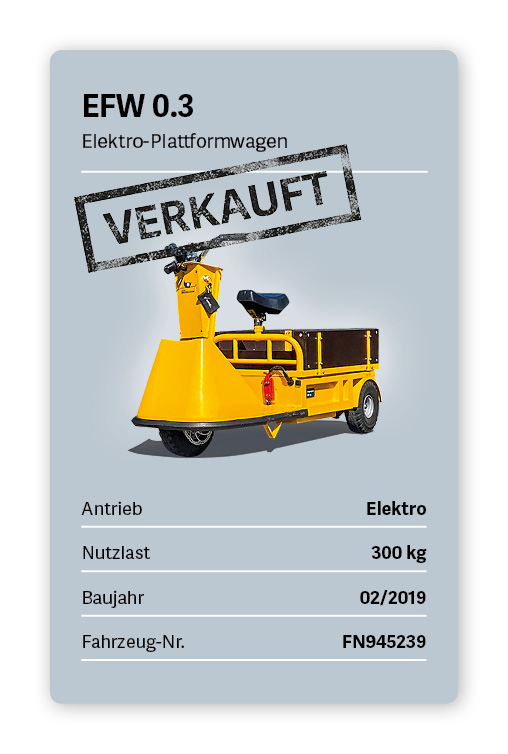 VOLK Elektro-Plattformwagen EFW 0.3 Gebraucht