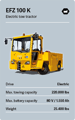 VOLK Electric tow tractor EFZ 100K