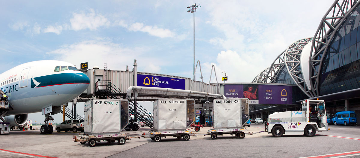 VOLK baggage tractors at Thai Airways