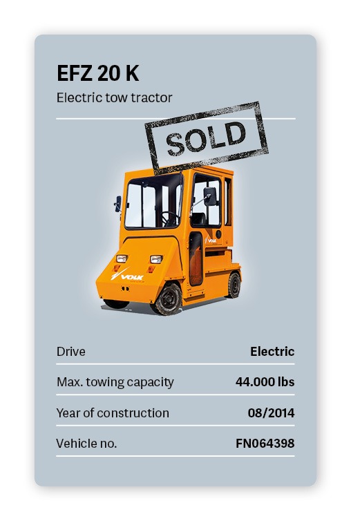 VOLK Electric tow tractor EFZ 20K Used