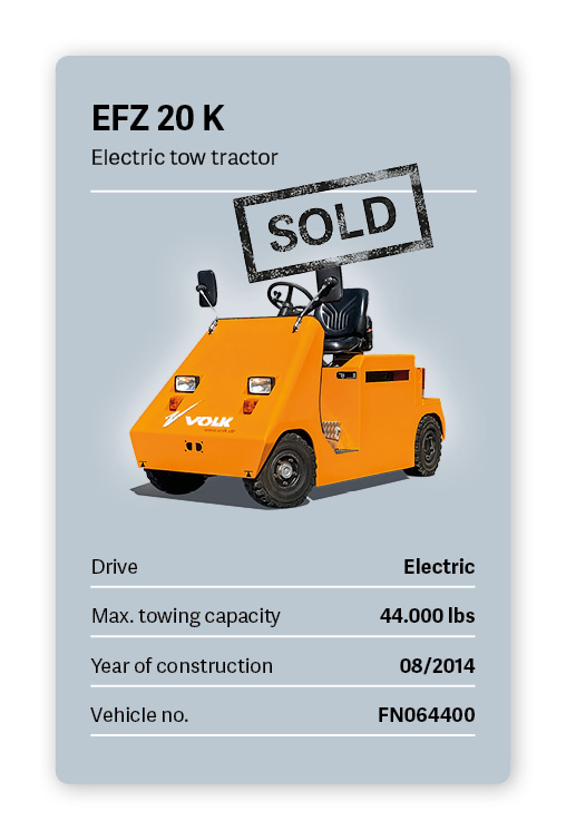 VOLK Electric tow tractor EFZ 20K Used