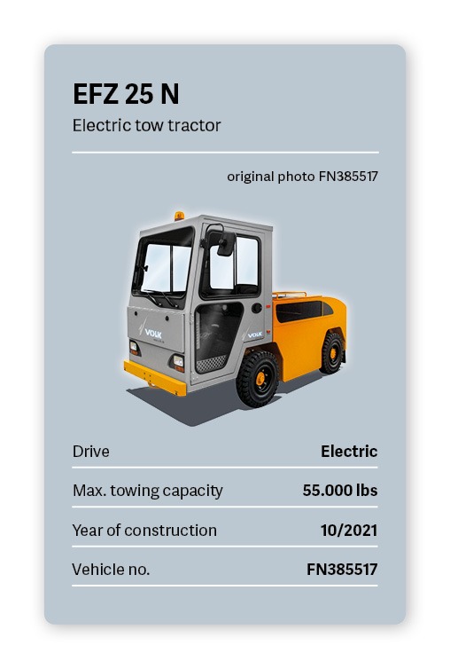 VOLK Electric tow tractor EFZ 25N Used