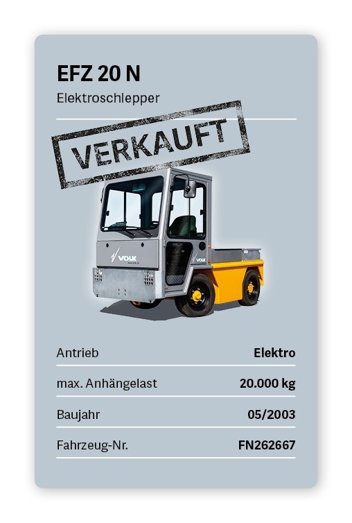 VOLK Elektroschlepper EFZ 20 N Gebraucht