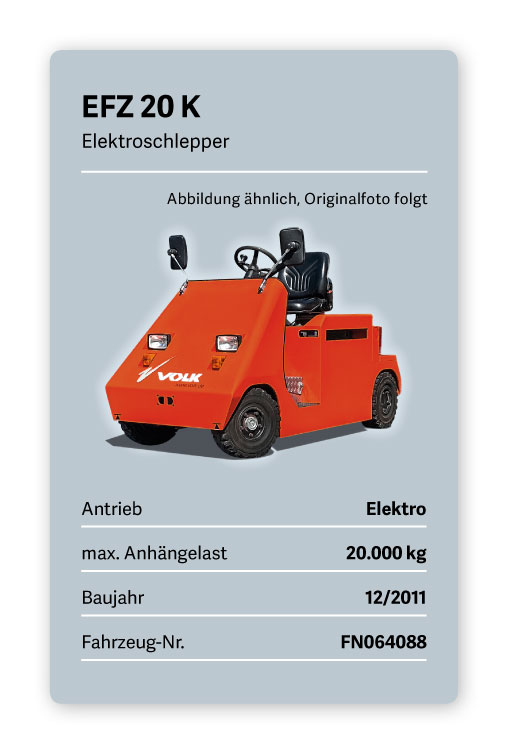 VOLK Elektroschlepper EFZ 20 K Gebraucht