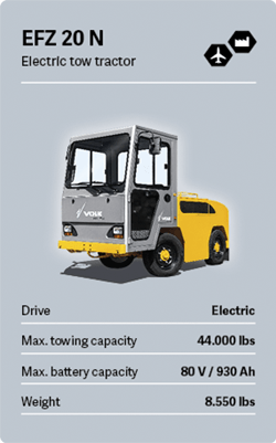 VOLK Electric Tow Tractor EFZ 20 N