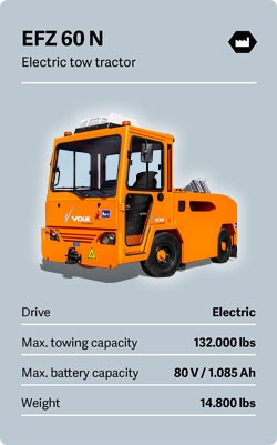 VOLK Electric tow tractor EFZ 60 N