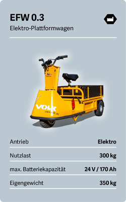 VOLK Elektro-Plattformwagen EFW 0.3