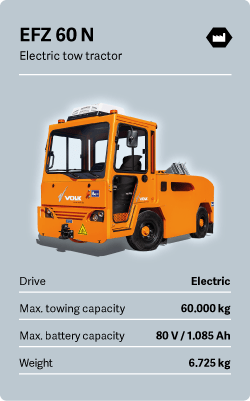 VOLK Electric tow tractor EFZ 60 N