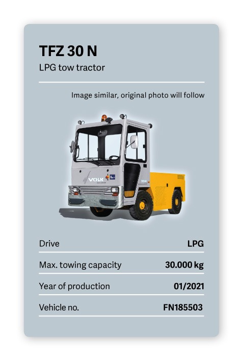 VOLK LPG tow tractor TFZ 30 N used