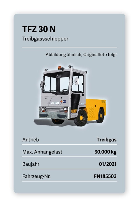 VOLK Treibgassschlepper TFZ 30 N gebraucht VOLK Treibgassschlepper TFZ 30 N gebraucht