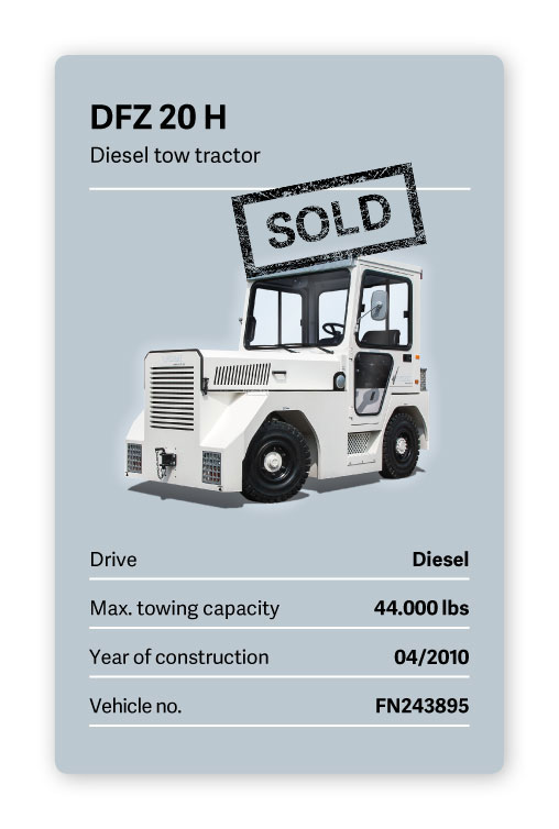 VOLK Diesel Tow Tractor DFZ 20 H Used