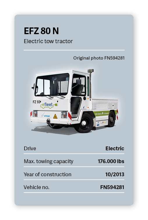 VOLK Electric tow tractor EFZ 80 N Used