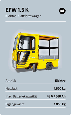 VOLK Elektro-Plattformwagen EFW 1.5 K