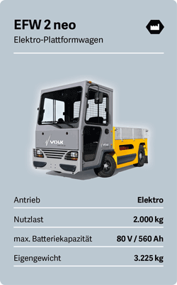 VOLK Elektro-Plattformwagen EFW 2 neo