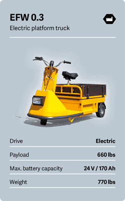 VOLK Electric platform truck EFW 0.3