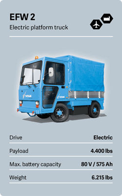 VOLK Electric platform truck EFW 2