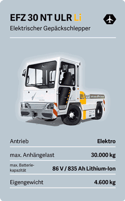 VOLK Elektro-Gepäckschlepper EFZ 30 NT Ultra Long Range Lithium-Ion