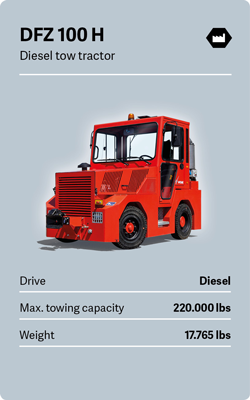 VOLK Diesel tow tractor DFZ 100 H