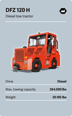 VOLK Diesel tow tractor DFZ 120 H