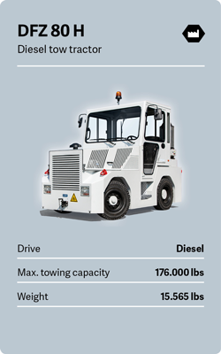 VOLK Diesel tow tractor DFZ 80 H