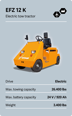 VOLK Electric tow tractor EFZ 12 K