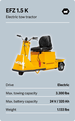 VOLK Electric tow tractor EFZ 1.5 K