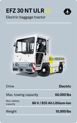 VOLK Electric tow tractor EFZ 30 NT Ultra Long Range