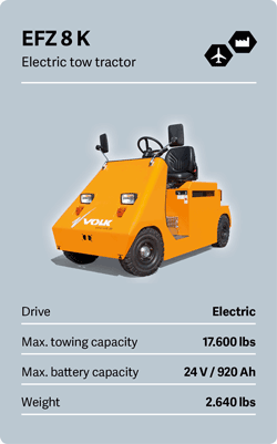 VOLK Electric tow tractor EFZ 8 K